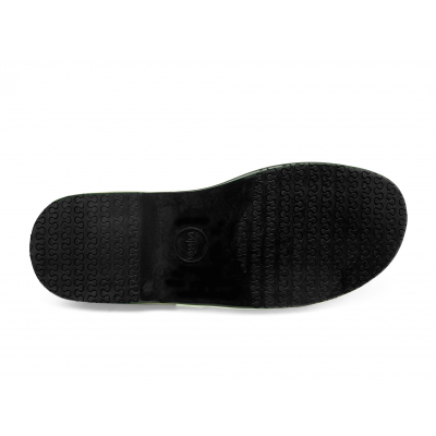 Men Sandals SKF-38 Grey&Black Nappa-White Pebble grain Microfiber Leather